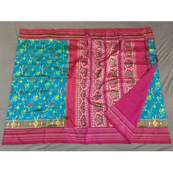 PGMRIDSS5Y02ZDCD19- Ikat silk saree