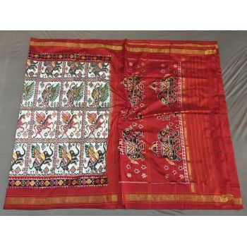 PGMRIDSS5Y02ZDCD25- Ikat silk saree