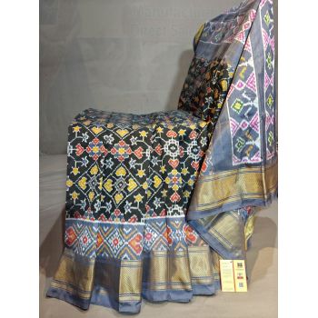 PGMRIDSS5Y06BBDC03- Ikat silk saree