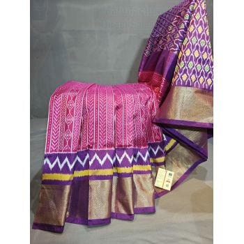 PGMRIDSS5Y06BBDC05- Ikat silk saree