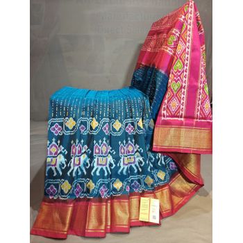 PGMRIDSS5Y06BBDC07- Ikat silk saree