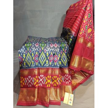 PGMRIDSS5Y06BBDC09- Ikat silk saree