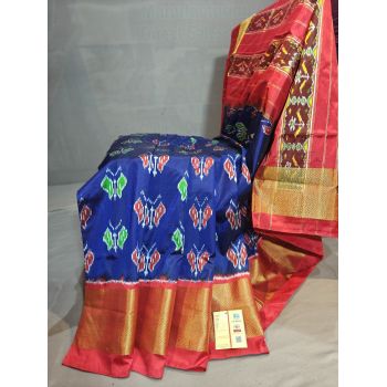 PGMRIDSS5Y06BBDC10- Ikat silk saree