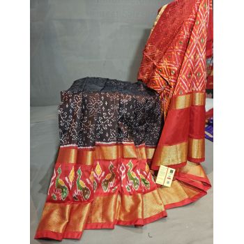 PGMRIDSS5Y06BBDC17- Ikat silk saree