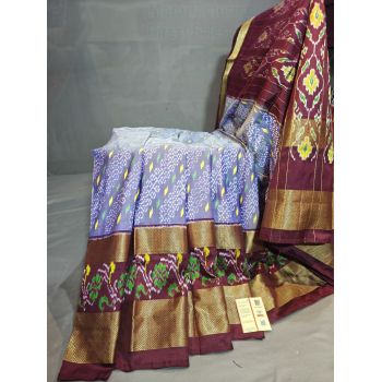 PGMRIDSS5Y06BBDC19- Ikat silk saree