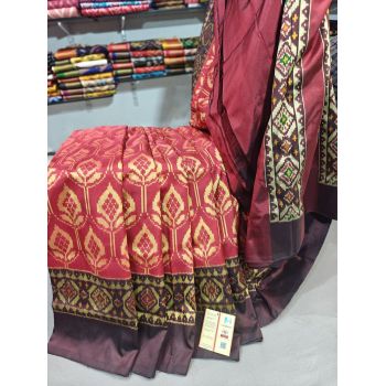 PGMRIDSS5Y06BICD02- Ikat silk saree