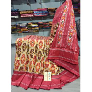 PGMRIDSS5Y06BICD14- Ikat silk saree