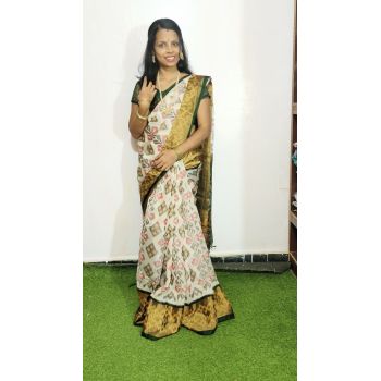 PGMRISCS5Y07EECD23- Ikat Sico saree