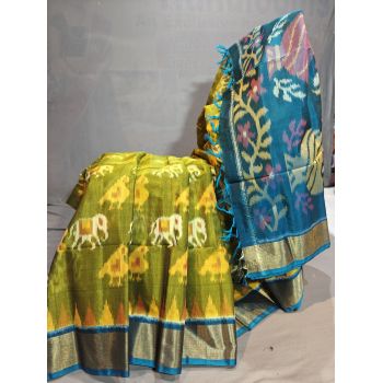 PGMRISCS5Y08EDDC06- Ikat Sico saree