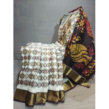 PGMRISCS5Y08EDDC16- Ikat Sico saree