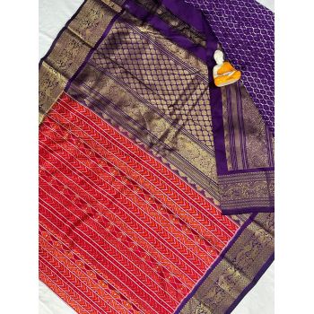 PGMRKBRS5Y06FSDC02- Kanchi border Ikat silk saree