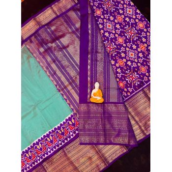 PGMRKBRS5Y06FSDC19- Kanchi border Ikat silk saree