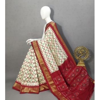 PRKSIDSS5Y05NDDC04- Ikat silk saree
