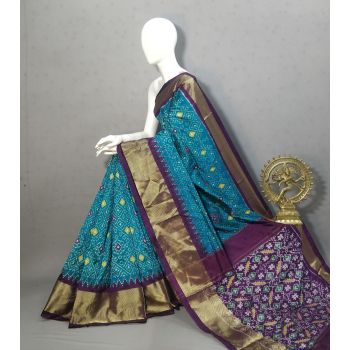 PRKSIDSS5Y05NDDC11- Ikat silk saree