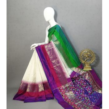 PRKSIDSS5Y05NDDC13- Ikat silk saree