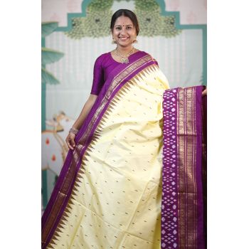 PRKSKBIP5Y06NDDC05- Kanchi border Ikat silk saree