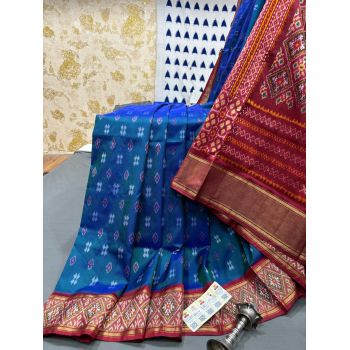 PRMHIDSS5Y06BSDC07- Ikat silk saree