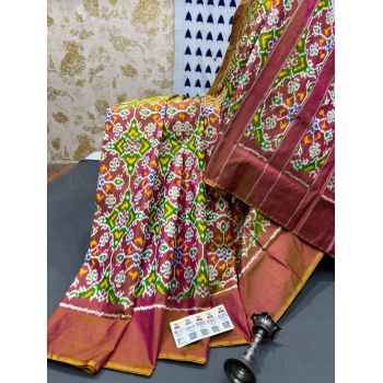 PRMHIDSS5Y06BSDC18- Ikat silk saree