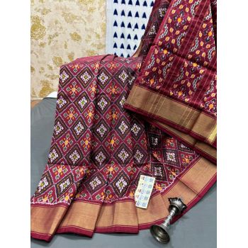 PRMHIDSS5Y06BSDC20- Ikat silk saree