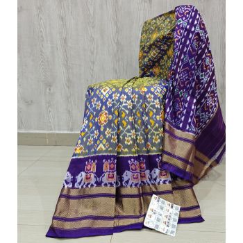 PSHLIDSS5Y04NCDD05- Ikat silk saree