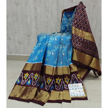 PSHLIDSS5Y04NCDD07- Ikat silk saree