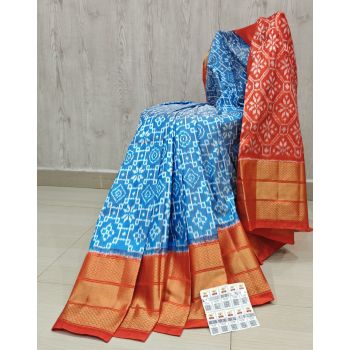 PSHLIDSS5Y04NCDD11- Ikat silk saree