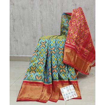 PSHLIDSS5Y04NCDD12- Ikat silk saree