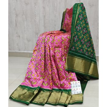 PSHLIDSS5Y04NCDD15- Ikat silk saree