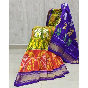 PSHLIDSS5Y04NCDD18- Ikat silk saree