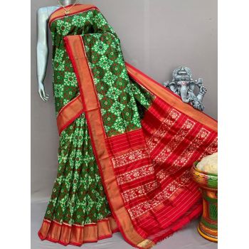 PSNTIDSS5A30BNCC22- Ikat silk saree