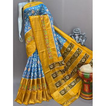 PSNTIDSS5Y03NDCD06- Ikat silk saree