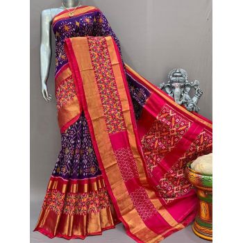 PSNTIDSS5Y03NDCD18- Ikat silk saree