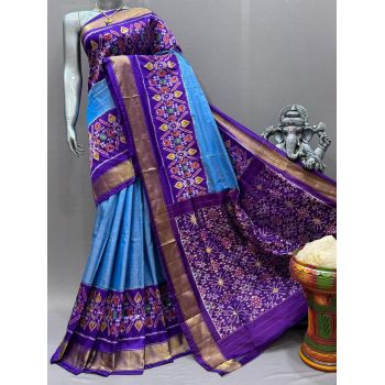 PSNTIDSS5Y03NDCD21- Ikat silk saree