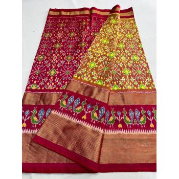 PSNTIDSS5Y03NDCD23- Ikat silk saree