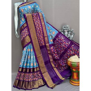 PSNTIDSS5Y03NDCD26- Ikat silk saree