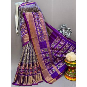PSNTIDSS5Y03NDCD36- Ikat silk saree