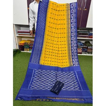 PSRGICTS5Y11INDC07- Ikat cotton saree