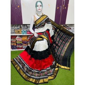 PSRGIDSS5Y03NSCC03- Ikat silk saree