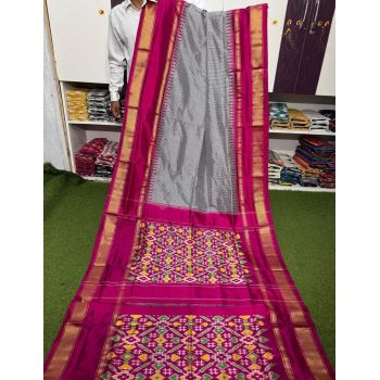 PSRGIDSS5Y03TZDD04- Ikat silk saree