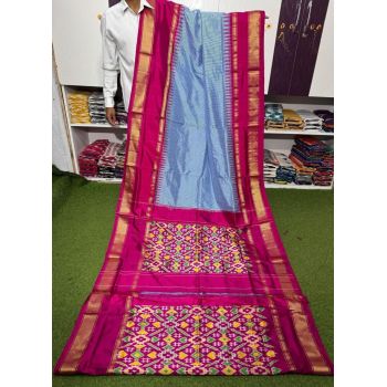 PSRGIDSS5Y03TZDD06- Ikat silk saree