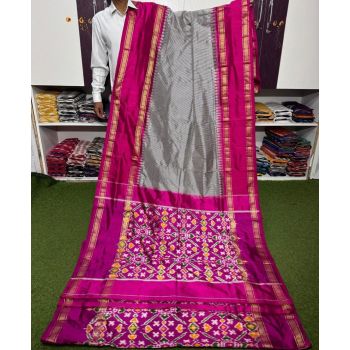PSRGIDSS5Y03TZDD18- Ikat silk saree