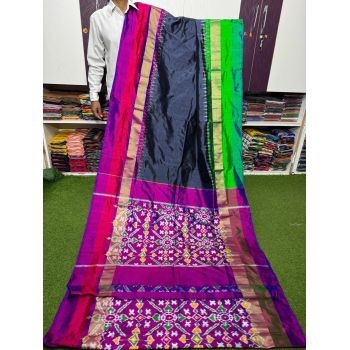 PSRGIDSS5Y05TZDC01- Ikat silk saree