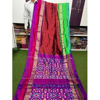 PSRGIDSS5Y05TZDC02- Ikat silk saree