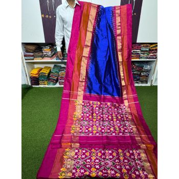 PSRGIDSS5Y05TZDC11- Ikat silk saree