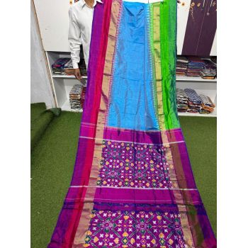 PSRGIDSS5Y05TZDC16- Ikat silk saree