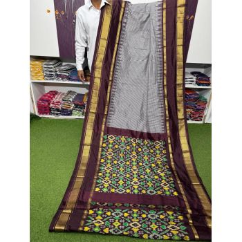 PSRGIDSS5Y05TZDC21- Ikat silk saree