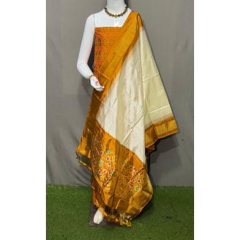 PSRGSDST5Y06FFCD13- Ikat Silk dupatta with Ikat sico top