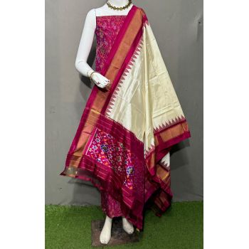 PSRGSDST5Y06FFCD38- Ikat Silk dupatta with Ikat sico top