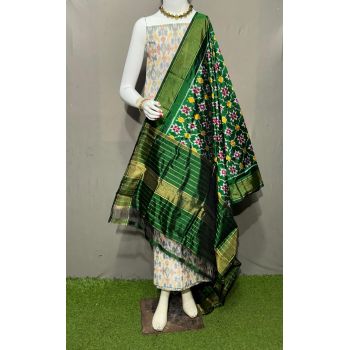 PSRGSDST5Y06FFCD40- Ikat Silk dupatta with Ikat sico top