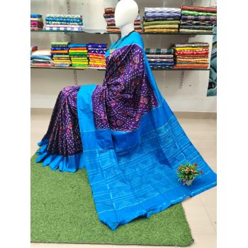 PSRHIDSS5Y06BCCD01- Ikat silk saree